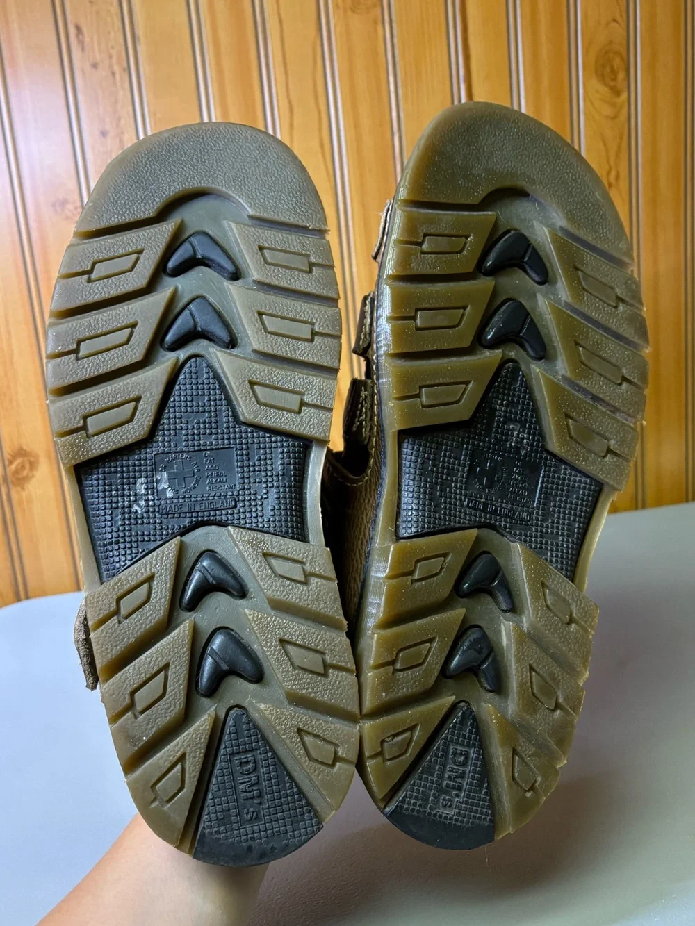 Dr. Martens Brown Leather Fisherman Sandal with Buckle Strap